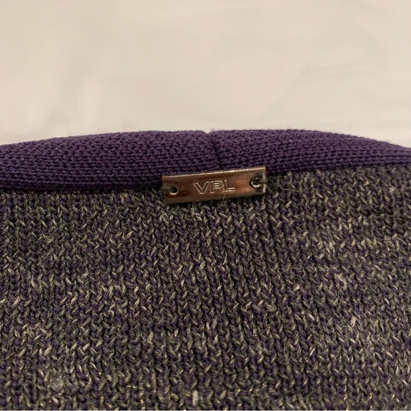 VPL grey and purple metallic knit top - S - Picture 3 of 8